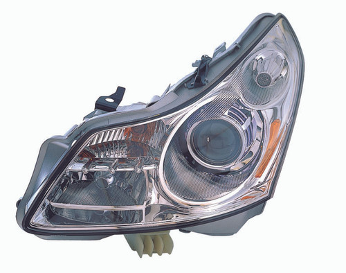 HEAD LAMP LH W/O TECH CAPA REPLACEMENT FOR INFINITI G35 SEDAN 2008 PARTSLINK NUMBER  IN2502137C