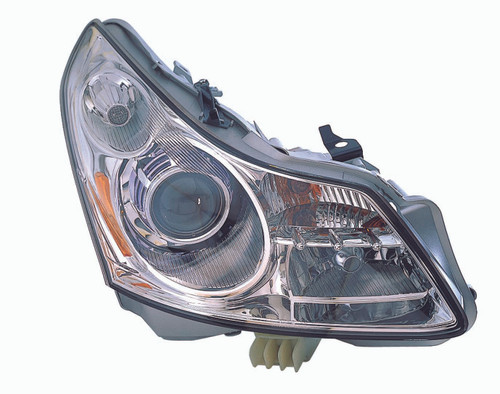 HEAD LAMP RH W/O TECH CAPA REPLACEMENT FOR INFINITI G35 SEDAN 2008 PARTSLINK NUMBER  IN2503137C