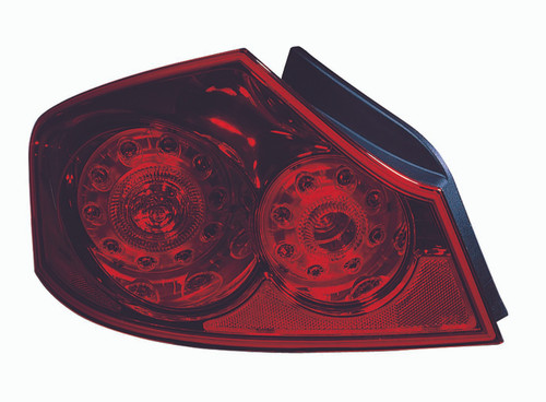 TAIL LAMP LH CAPA REPLACEMENT FOR INFINITI G35 SEDAN 2008 PARTSLINK NUMBER  IN2800118C