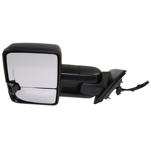 DOOR MIRROR LH POWER HTD TOW TYPE W/SIDE MARKER/IN-GLASS TURN SIGNAL/CARGO SPOTLIGHT  REPLACEMENT FOR GMC PICKUP GMC SIERRA 3500 2015 PARTSLINK NUMBER  GM1320511