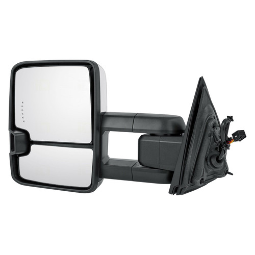 DOOR MIRROR LH POWER HTD TOW TYPE W/SIDE MARKER/IN-GLASS TURN SIGNAL/CARGO SPOTLIGHT  REPLACEMENT FOR GMC PICKUP GMC SIERRA 3500 2015 PARTSLINK NUMBER  GM1320512