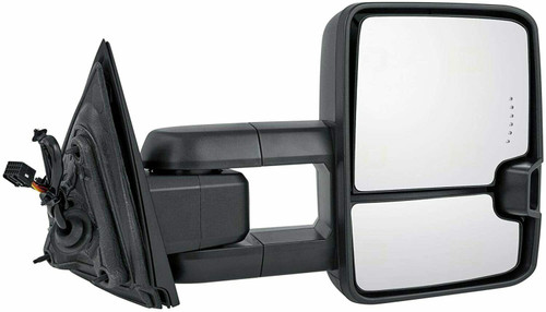 DOOR MIRROR RH POWER HTD TOW TYPE W/SIDE MARKER/IN-GLASS TURN SIGNAL/CARGO SPOTLIGHT  REPLACEMENT FOR GMC PICKUP GMC SIERRA 3500 2015 PARTSLINK NUMBER   GM1321511