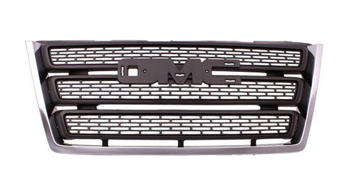 GRILLE MATTE-BLACK W/CHROME MLDG REPLACEMENT FOR GMC TERRAIN 2015 PARTSLINK NUMBER GM1200630 GRILLE MATTE-BLACK W/CHROME MLDG REPLACEMENT FOR GMC TERRAIN 2015 PARTSLINK NUMBER GM1200630