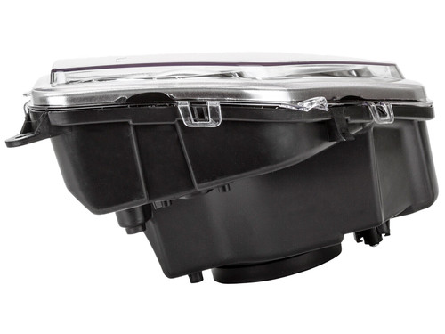 HEAD LAMP LH CHROME BEZEL W/FOG LAMP ROUND BULB SHIELD CAPA REPLACEMENT FOR JEEP LIBERTY 2008 PARTSLINK NUMBER  CH2502233C