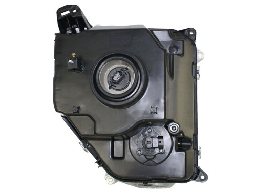 HEAD LAMP LH CHROME BEZEL W/FOG LAMP ROUND BULB SHIELD CAPA REPLACEMENT FOR JEEP LIBERTY 2008 PARTSLINK NUMBER  CH2502233C