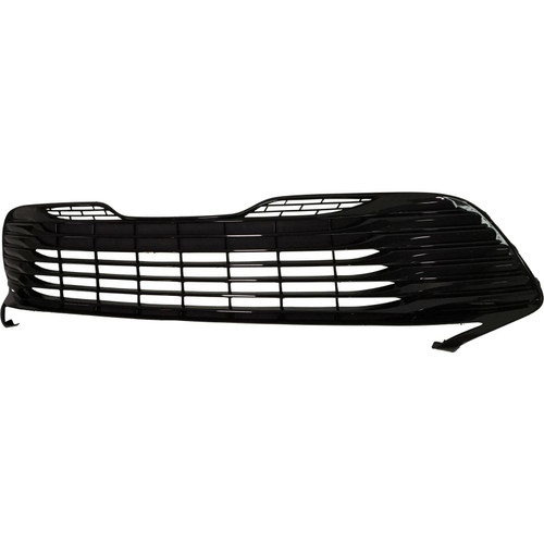 GRILLE LOWER GLOSSY BLACK BAR STYLE W/O SENSOR L/LE  REPLACEMENT FOR TOYOTA CAMRY HYBRID 2019 PARTSLINK NUMBER 	TO1036183