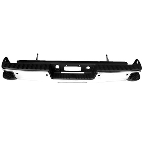 BUMPER RR ASSY CHROME W/CORNER STEP/SENSOR  REPLACEMENT FOR CHEVROLET PICKUP CHEVY SILV 1500 LEGACY 2019 PARTSLINK NUMBER GM1103175