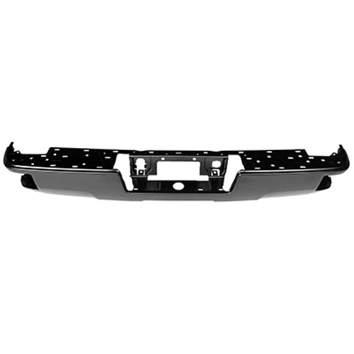 BUMPER RR BLACK PTM W/CORNER STEP W/O SENSOR  REPLACEMENT FOR CHEVROLET PICKUP CHEVY SILV 1500 LEGACY 2019 PARTSLINK NUMBER GM1102565