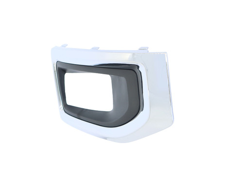 FOG LAMP BEZEL FR LH CHROME/TEXTURED   REPLACEMENT FOR GMC YUKON 2015 PARTSLINK NUMBER  GM1038187