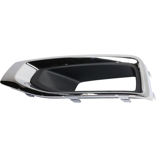 FOG LAMP BEZEL FR RH CHROME/TEXTURED   REPLACEMENT FOR GMC YUKON 2015 PARTSLINK NUMBER  GM1039187