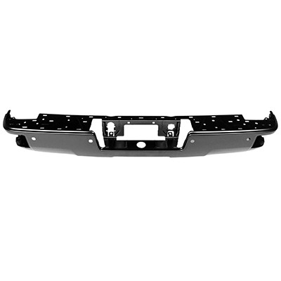 BUMPER RR BLACK PTM W/CORNER STEP/SENSOR  REPLACEMENT FOR CHEVROLET PICKUP CHEVY SILV 1500 LEGACY 2019 PARTSLINK NUMBER GM1102563