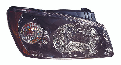 HEAD LAMP RH (SMOKED) EX/SX HQ REPLACEMENT FOR KIA SPECTRA 5 (HBACK) 2005 PARTSLINK NUMBER KI2503117
