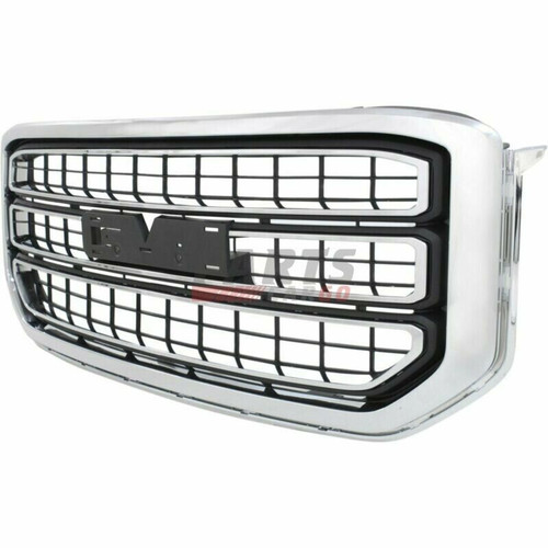 GRILLE BLACK/CHROME EXCLUDE DENALI  REPLACEMENT FOR GMC YUKON XL 2015 PARTSLINK NUMBER  GM1200702