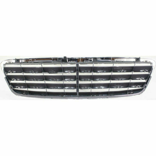GRILLE CHROME/SILVER W/SPORT PKG (AVNGRD/ELGNS) REPLACEMENT FOR MERCEDES C55 AMG 2005 PARTSLINK NUMBER MB1200142