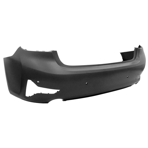 BUMPER RR W/TOW HOOK/ 4 PARK ASSIST SENSOR/LUXURY LINE W/O AUTO PARK EXCLUDE M-PKG REPLACEMENT FOR BMW 330E SEDAN (2016-2018),(2021-2022) PARTSLINK NUMBER BM1100441