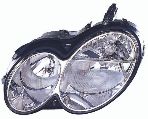 HEAD LAMP LH HALOGEN CLK MODELS CAPA REPLACEMENT FOR MERCEDES CLK320 2005 PARTSLINK NUMBER MB2502173C