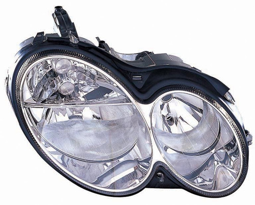 HEAD LAMP RH HALOGEN CLK MODELS HQ REPLACEMENT FOR MERCEDES CLK320 2005 PARTSLINK NUMBER MB2503173