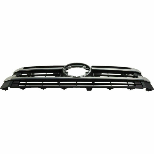 GRILLE MATTE-BLACK/GRAY W/CHROME BARS  REPLACEMENT FOR TOYOTA HIGHLANDER HYBRID 2019 PARTSLINK NUMBER  TO1200427