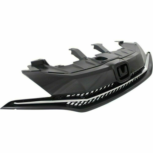 GRILLE MATTE-DK GRAY W/CHROME MLDG EXCLUDE SI REPLACEMENT FOR HONDA CIVIC COUPE 2015 PARTSLINK NUMBER HO1200221 GRILLE MATTE-DK GRAY W/CHROME MLDG EXCLUDE SI REPLACEMENT FOR HONDA CIVIC COUPE 2015 PARTSLINK NUMBER HO1200221