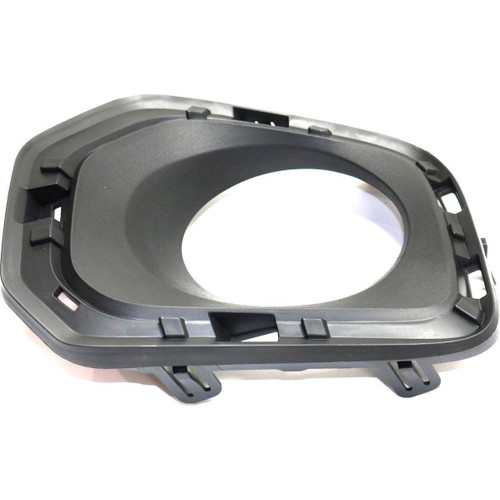 FOG LAMP BEZEL FR RH TEXTURED BLACK W/ SEPARATE CHROME TRIM LTD MODEL  REPLACEMENT FOR TOYOTA TACOMA PICKUP 2WD 2019 PARTSLINK NUMBER TO1039187