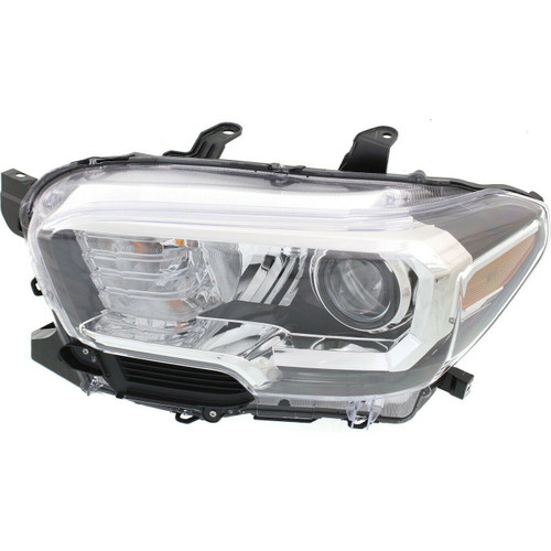 HEAD LAMP LH HALOGEN BLACK/CHROME BEZEL W/O LED DRL CAPA REPLACEMENT FOR TOYOTA TACOMA PICKUP 2WD 2019 PARTSLINK NUMBER TO2502243C HEAD LAMP LH HALOGEN BLACK/CHROME BEZEL W/O LED DRL CAPA REPLACEMENT FOR TOYOTA TACOMA PICKUP 2WD 2019 PARTSLINK NUMBER TO2502243C
