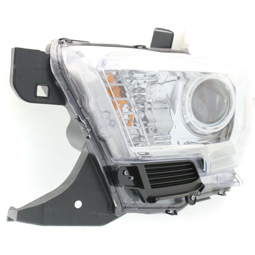 HEAD LAMP LH HALOGEN CHROME BEZEL W/O LED DRL CAPA  REPLACEMENT FOR TOYOTA TACOMA PICKUP 2WD 2019 PARTSLINK NUMBER TO2502242C