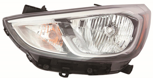 HEAD LAMP LH HALOGEN W/O LED HQ  REPLACEMENT FOR HYUNDAI ACCENT HATCHBACK 2015 PARTSLINK NUMBER   HY2502192