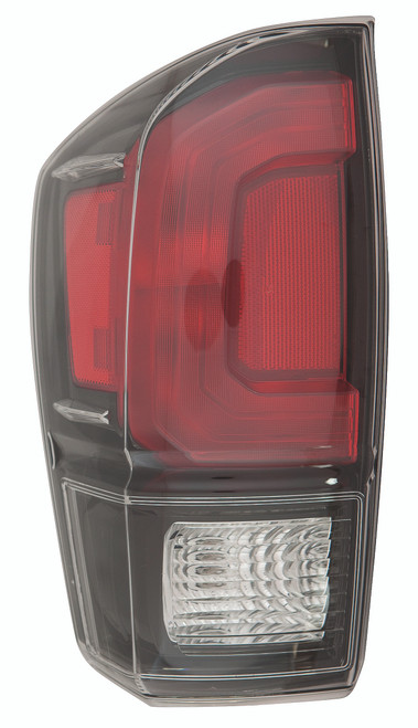 TAIL LAMP LH BLACK BEZEL CAPA  REPLACEMENT FOR TOYOTA TACOMA PICKUP 2WD 2019 PARTSLINK NUMBER TO2800201C