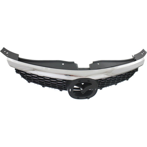 GRILLE CHROME/BLACK REPLACEMENT FOR MAZDA CX9 2008 PARTSLINK NUMBER  MA1200184