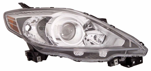 HEAD LAMP RH HALOGEN BLACK BEZEL CAPA REPLACEMENT FOR MAZDA MAZDA 5 2008 PARTSLINK NUMBER  MA2519128C