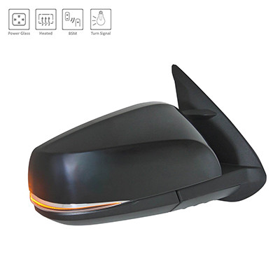 DOOR MIRROR RH POWER HTD PTM W/SIGNAL/BLIND SPOT/ MANUAL FOLD REPLACEMENT FOR TOYOTA TACOMA PICKUP 4WD 2019 PARTSLINK NUMBER  TO1321350