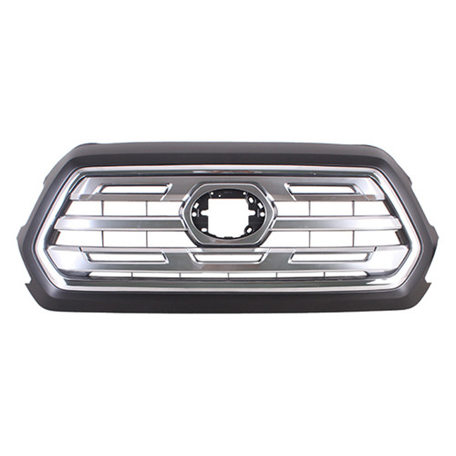 GRILLE FR PTM FRAME W/ALL CHROME CENTER LTD MODEL REPLACEMENT FOR TOYOTA TACOMA PICKUP 4WD 2019 PARTSLINK NUMBER TO1200475 GRILLE FR PTM FRAME W/ALL CHROME CENTER LTD MODEL REPLACEMENT FOR TOYOTA TACOMA PICKUP 4WD 2019 PARTSLINK NUMBER TO1200475