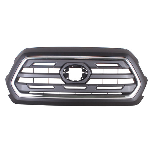 GRILLE FR PTM FRAME W/BLACK CENTER/CHROME OUTER MOLDING/SR5 MODEL  REPLACEMENT FOR TOYOTA TACOMA PICKUP 4WD 2019 PARTSLINK NUMBER  	TO1200474