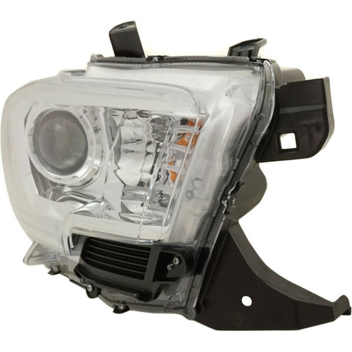 HEAD LAMP RH HALOGEN BLACK SIGNAL SR5 MODELS W/O LED DRL HQ REPLACEMENT FOR TOYOTA TACOMA PICKUP 4WD 2019 PARTSLINK NUMBER   TO2503276