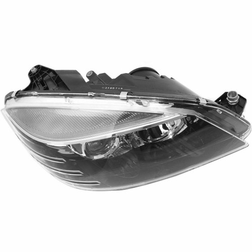 HEAD LAMP RH HALOGEN BLACK HOUSING HQ REPLACEMENT FOR MERCEDES C230 2008 PARTSLINK NUMBER  MB2503185