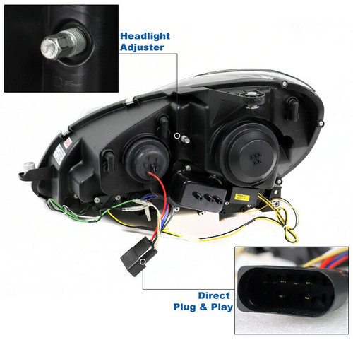 HEAD LAMP LH HALOGEN (MADE BEFORE 09/02/2007) HQ REPLACEMENT FOR MERCEDES C300 2008 PARTSLINK NUMBER  MB2502162