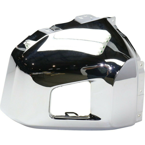 BUMPER END FR LH W/O SENSOR HOLE CHROME  REPLACEMENT FOR  TOYOTA  TUNDRA 4WD 2019 PARTSLINK NUMBER TO1004184