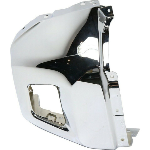BUMPER END FR LH W/O SENSOR HOLE CHROME CAPA  REPLACEMENT FOR TOYOTA  TUNDRA 4WD 2019 PARTSLINK NUMBER 	TO1004184C