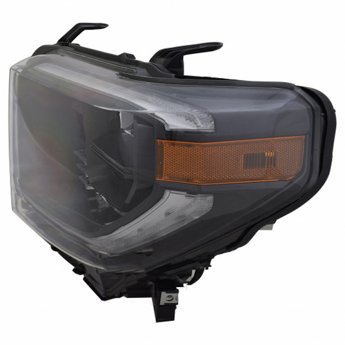 HEAD LAMP LH BLACK TRIM W/LED DRL REPLACEMENT FOR TOYOTA TUNDRA 4WD 2019 PARTSLINK NUMBER TO2502281U HEAD LAMP LH BLACK TRIM W/LED DRL REPLACEMENT FOR TOYOTA TUNDRA 4WD 2019 PARTSLINK NUMBER TO2502281U