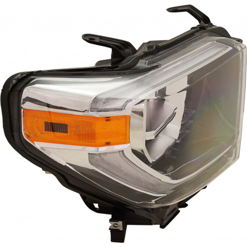 HEAD LAMP RH LED DRL W/O SMOKED LENS HQ REPLACEMENT FOR  TOYOTA TUNDRA 4WD 2019 PARTSLINK NUMBER   TO2503262