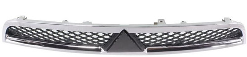 GRILLE CHROME/BLACK EXCLUDE EVOLUTION MODELS REPLACEMENT FOR MITSUBISHI LANCER  2008 PARTSLINK NUMBER  MI1200255