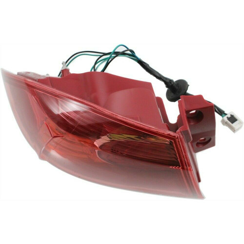 TAIL LAMP LH RED BEZEL CAPA REPLACEMENT FOR MITSUBISHI LANCER  2008 PARTSLINK NUMBER  MI2804100C