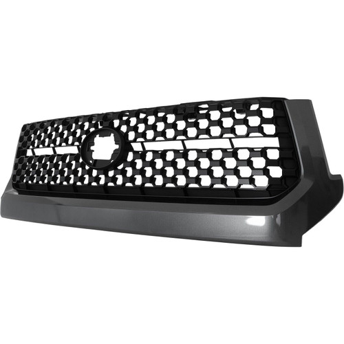 GRILLE FR GRAY FRAME W/MATTE BLACK HONEYCOMB CENTER SR MODELS    REPLACEMENT FOR  TOYOTA TUNDRA RWD 2019 PARTSLINK NUMBER     TO1200451