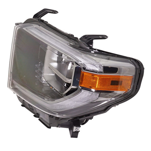 HEAD LAMP LH LED DRL W/SMOKED LENS HQ    REPLACEMENT FOR  TOYOTA TUNDRA RWD 2019 PARTSLINK NUMBER    TO2502263