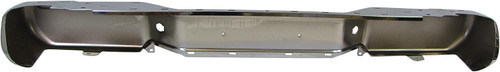 BUMPER FACE BAR RR CHROME W/O SENSORS REPLACEMENT FOR NISSAN FRONTIER PICKUP 2008 PARTSLINK NUMBER  NI1102153