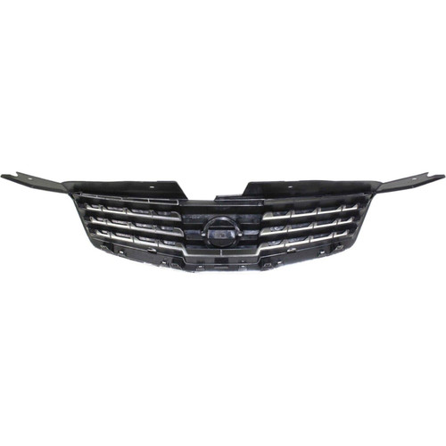 GRILLE BLACK W/CHROME FRAME REPLACEMENT FOR NISSAN MAXIMA 2008 PARTSLINK NUMBER  NI1200227