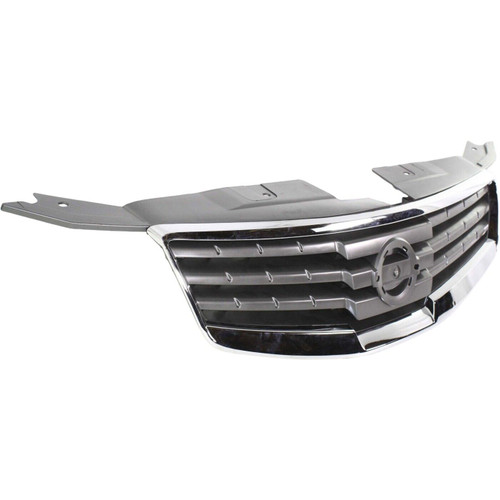 GRILLE BLACK W/CHROME FRAME REPLACEMENT FOR NISSAN MAXIMA 2008 PARTSLINK NUMBER  NI1200227