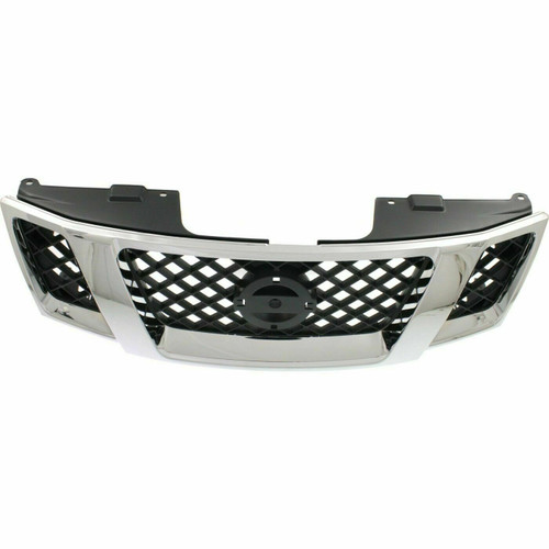 GRILLE ASSY MATTE-BLACK W/CHROME MLDG REPLACEMENT FOR NISSAN PATHFINDER 2008 PARTSLINK NUMBER  NI1200251