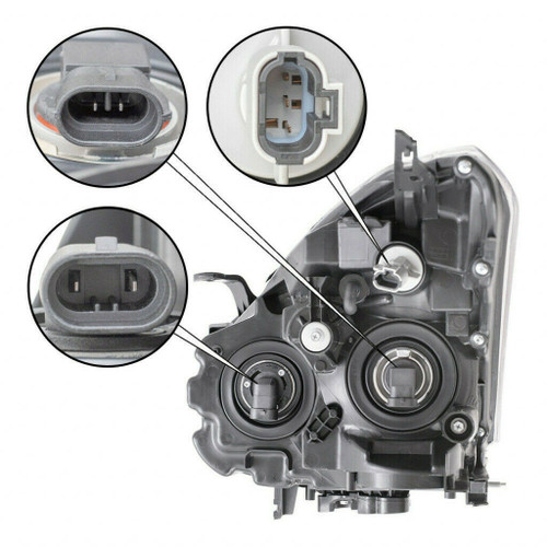 HEAD LAMP LH HALOGEN HQ  REPLACEMENT FOR NISSAN ROGUE 2008 PARTSLINK NUMBER  NI2502170