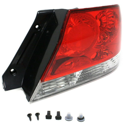 TAIL LAMP RH CLEAR/RED LENS (ES/LS MDL) HQ REPLACEMENT FOR MITSUBISHI LANCER 2005 PARTSLINK NUMBER MI2801119